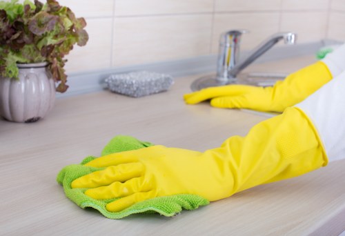 Local Westminster cleaning team preparing a property for service