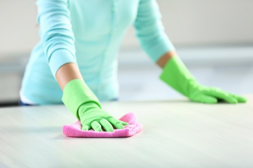 Careful upholstery cleaning for a modern sofa in central London