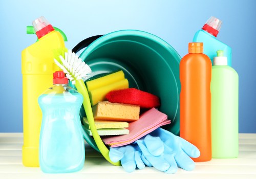 Deep oven cleaning tools and trays prepared for a Westminster home