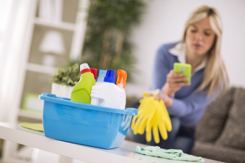 Detailed cleaning of kitchen and bathroom areas in a Westminster property