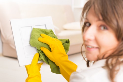 Commercial office cleaning service for a Westminster business workspace